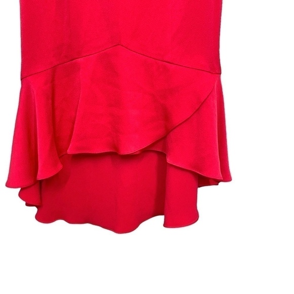 Shoshanna Midnight Poppy Strapless High-Low Gown Hem and Bust Ruffle Size 2 - Picture 3 of 11